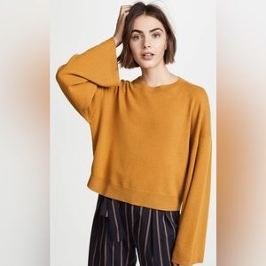 NWT Theory Wide Sleeve Pullover 100% Cashmere Sweater